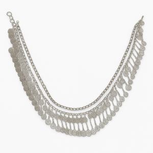 Layered Coin Statement Necklace