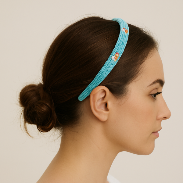 Aqua Breeze Beaded Hairband