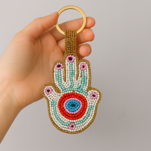 Mystic Hamsa Keychain