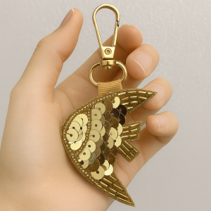 Golden Fish Keychain