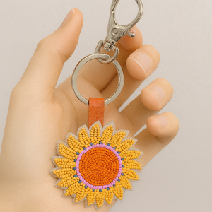 Sunflower Glow Keychain