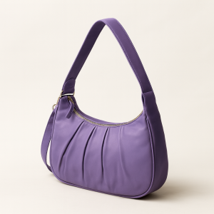 Lavender Pleated Bag