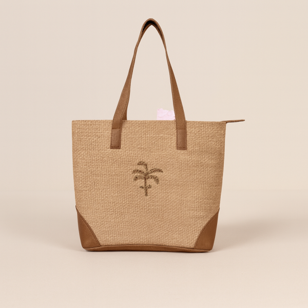 Palm Jute Tote