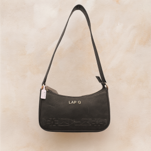 Black "LAP Q" Shoulder Bag