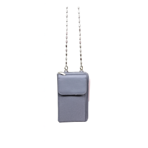 Grey Mini Chain Crossbody