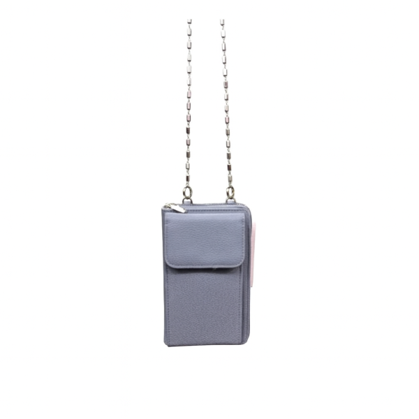Grey Mini Chain Crossbody