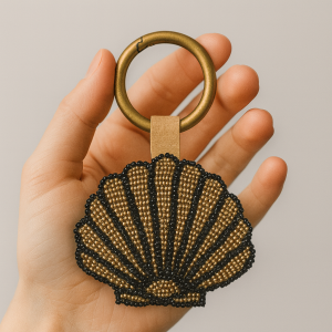 Midnight Shell Keychain