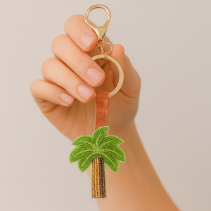 Palm Paradise Keychain