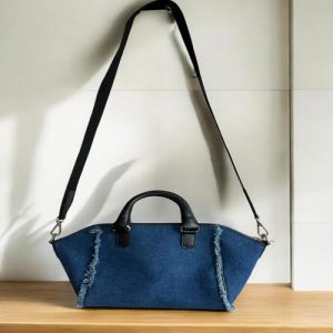 Denim Crossbody Tote