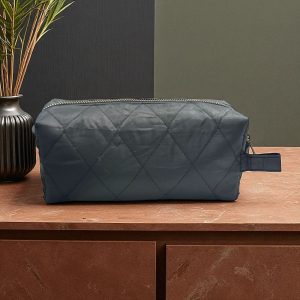 Quilted Black Travel Pouch