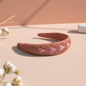 Handcrafted Embroidered Hairband – Minimal Chic Fashion Headband
